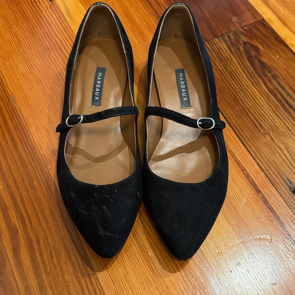 Margaux Elegant Black Loafers with Buckle